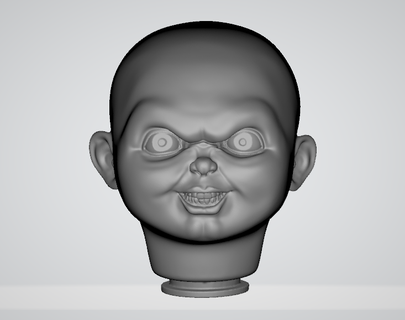 cabeça criança Toque 3 play3 chucky boneca 3d print model - Mito3D