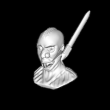 baş ölü viking eksen Sanat Mordhau zarf şekil vermek heykel korku balta cinayet göz gözler düşük poli yüksek sanatkar etkilemek kan 3d print model - Mito3D
