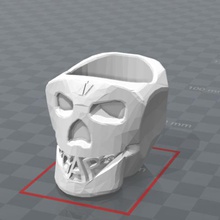 baş ölüm ggap3d sanat kafatası iskelet kemik 3d print model - Mito3D