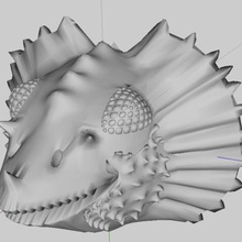head dragon art 3d print model - Mito3D