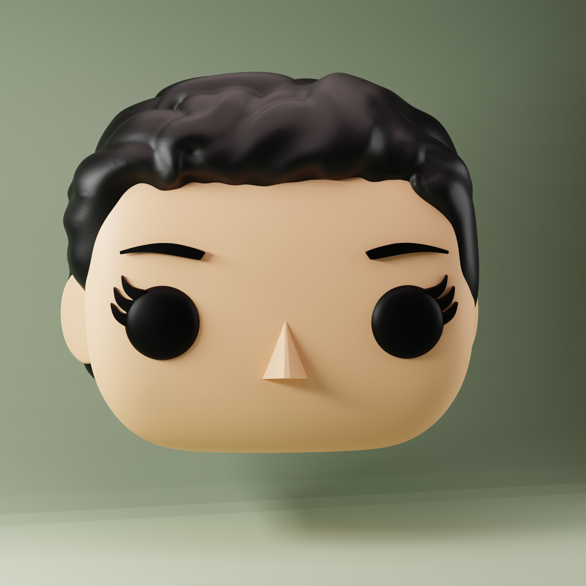 cabeza hembra 04 cabezas funko mujer 3D print model - Mito3D