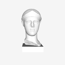 en la cabeza un yelmo de athena louvre parís art el muse du museo del francia 3d print model - Mito3D