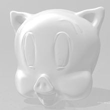 head lego looney tunes series 1 porky pig minifigure 71030 art 3dmodel 3dprint onlypig looneytunes 3d print model - Mito3D
