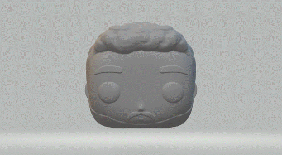 head man 030 funko pop 3d print model - Mito3D