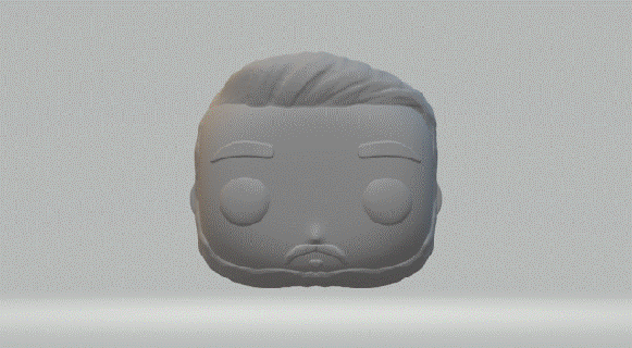 cabeça homem 040 funko pop 3d print model - Mito3D
