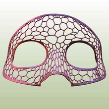 head mask-voronoi structure fashion mask cosplay voronoi lattice lightweight human toy 3d print model - Mito3D