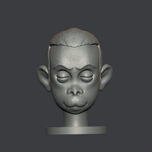 tête singe 3d print model - Mito3D