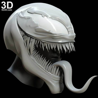 cabeça of carnificina veneno 2 maravilha 3d print model - Mito3D