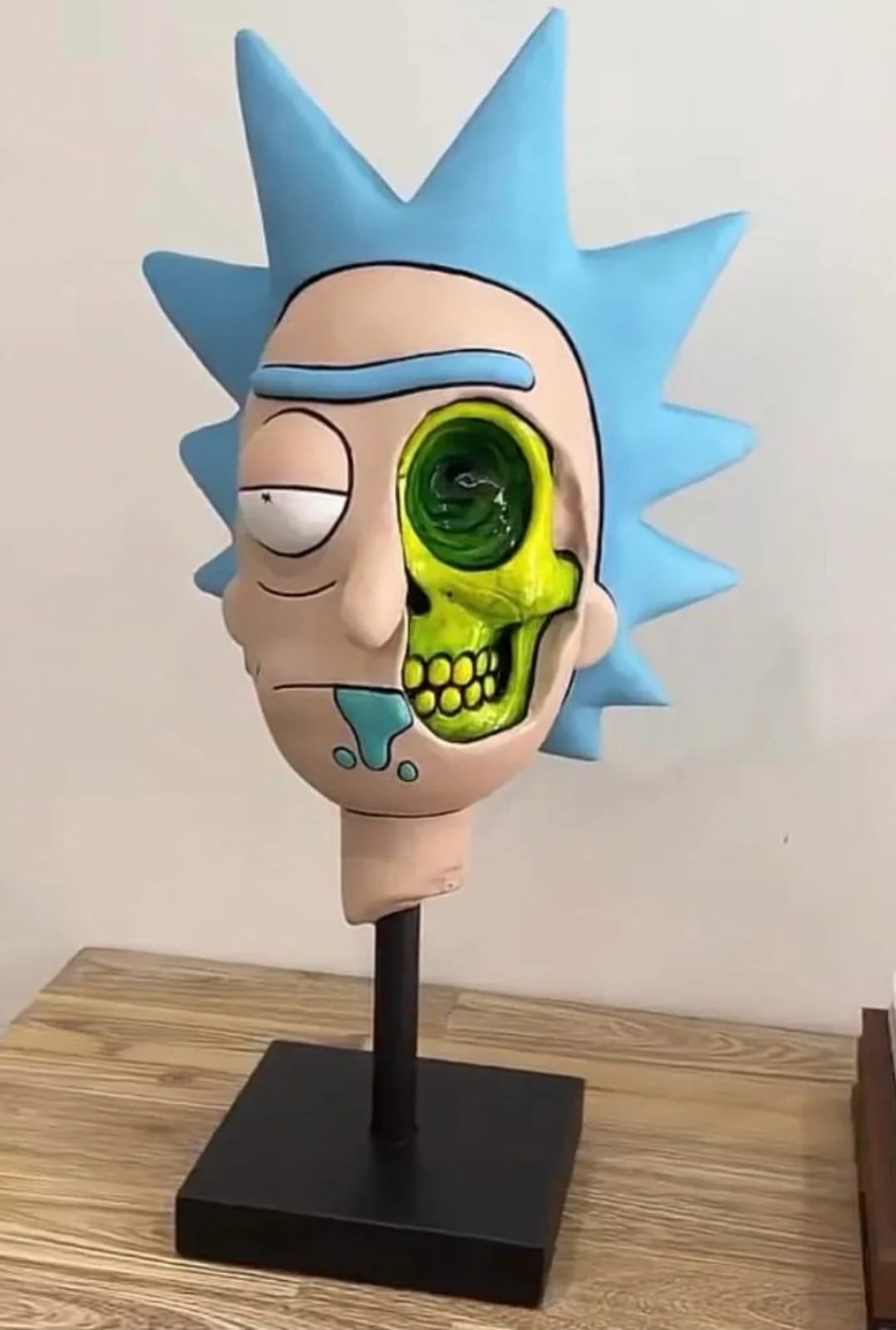 testa Rick cabeza morty 3D print model - Mito3D