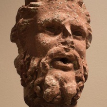 head satyr greek art mia minneapolis minnesota mythology roman sculpture scans_replicas 3d print model - Mito3D