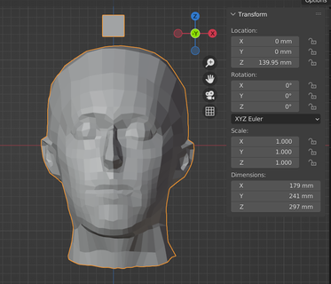head scan form 3d modeling wearables manequin mannequin tool scale face 3d print model - Mito3D