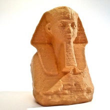 cabeza hombros esfinge hatshepsut art 123d catch egipto egipcio futuremuseum met3d ozar la estatua las exploraciones de réplicas 3d print model - Mito3D