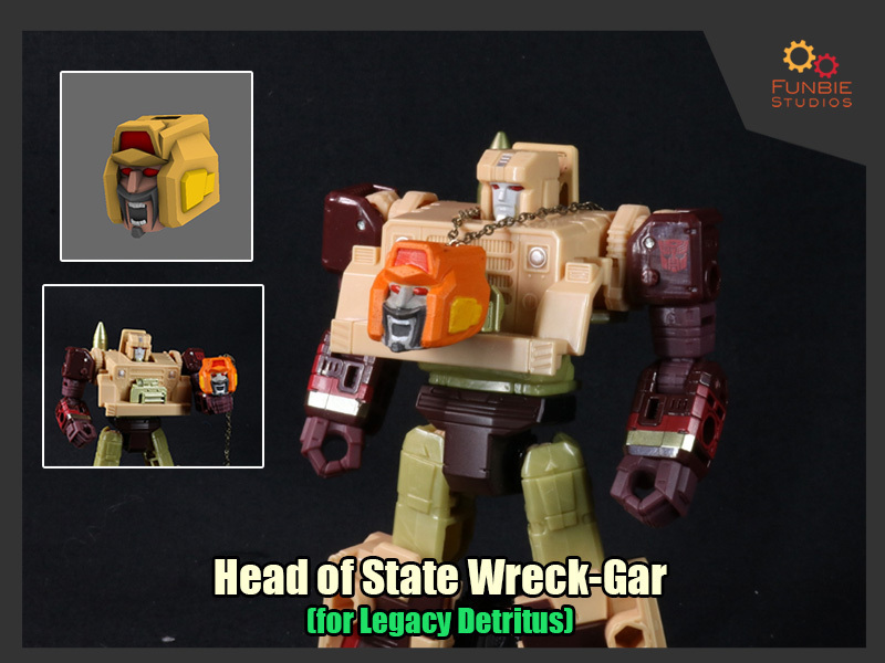 head state wreck-gar transformers legacy detritus 3D print model - Mito3D