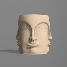 tête vase 3d print model - Mito3D