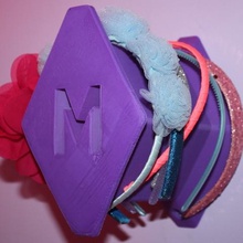 headband holder home organization 3d print model - Mito3D