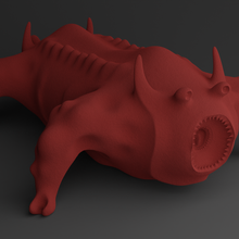 headed creature 3d print model - Mito3D