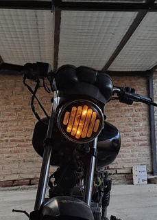 headlight cafe racer motorcycle lighthouse focus light 3d print model - Mito3D