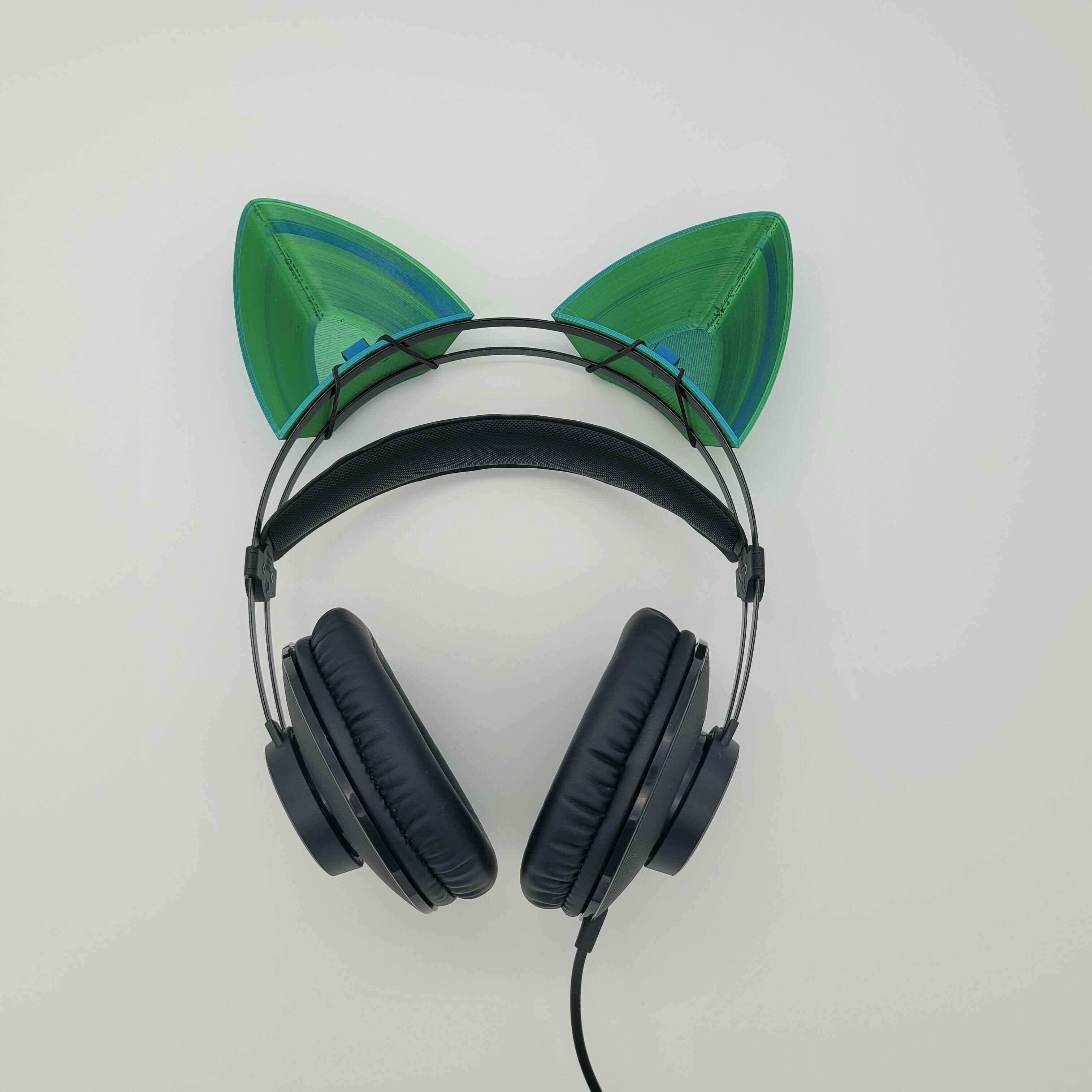 auricular gato orejas retirable auriculares 3D print model - Mito3D