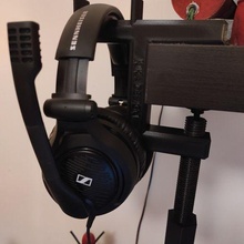 headphone desk shelf holder screw gadget ikea 3d print model - Mito3D