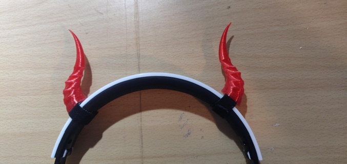 headphone devil horns 3d print model - Mito3D
