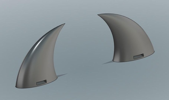 auricular venda cuernos cuerno auriculares 3d print model - Mito3D