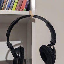 casque musique titulaire soutien écouteurs étagère cintre 3d print model - Mito3D
