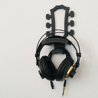 headphone holder support headphones akg stand guitar music 3d print model - Mito3D