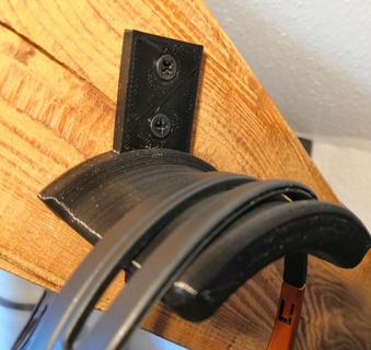 headphone holder headphones headphone holder holder computer  3d print model - Mito3D