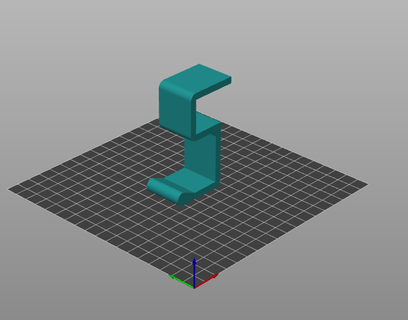 auricular soporte 25mm tablero auriculares sencillo 3d print model - Mito3D