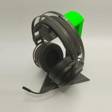 headphone holder brand's color gadget helmet stand razer support storage headphones office desk 3d print model - Mito3D