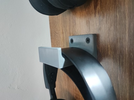 headphone holder headset headphones stand 3d print model - Mito3D