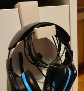 headphone holder ikea desk 3d print model - Mito3D