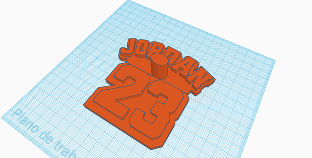 auricular soporte Jordán 23 artilugio útil llavero baloncesto nba 3d print model - Mito3D