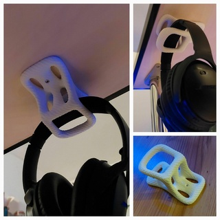 headphone holder table mount - model 4 headphoneholder art design organic bionic 3d print model - Mito3D