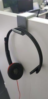 headphone hook 25mm vertical support 3d printer accessories 3d print model - Mito3D