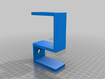 headphone hook folding table customized office 3d print model - Mito3D