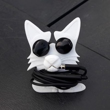 casque roll-up chat gadget de les écouteurs l'audio soutien 3d print model - Mito3D
