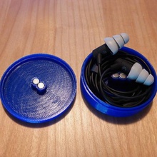 kulaklık kabuk manyetik kilit gadget taşırlar kap ses 3d print model - Mito3D