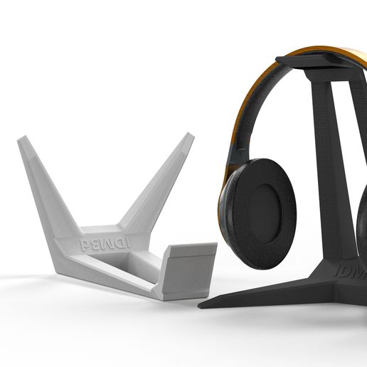 headphone stand holder headphones 3D print model - Mito3D