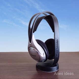 headphone stand booth base headphones support 3d print model - Mito3D