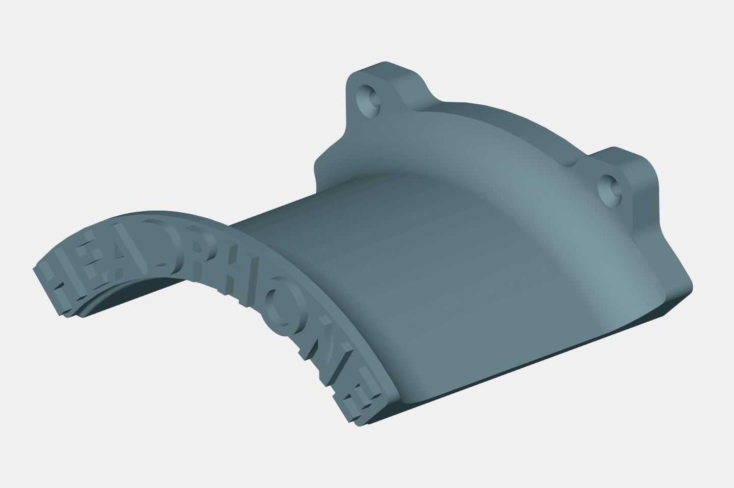 casque musique supporter 3D print model - Mito3D