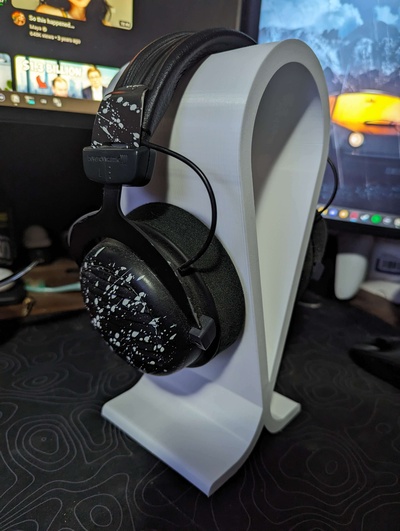 auricular estante soporte monitor montar 3d print model - Mito3D
