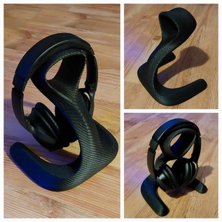 headphone stand - model 6 structured surface headphonestand art design 3d print model - Mito3D