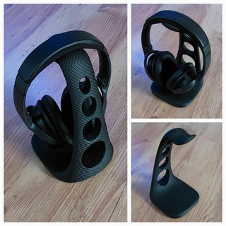 Kopfhörer Stand Modell 7 strukturiert Oberfläche Kopfständer Kunst Design 3d print model - Mito3D