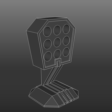 kulaklık ayakta durmak 9 delik Toplamak gadget 3d print model - Mito3D