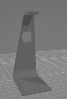 headphone stand apple headphones booth support 3d print model - Mito3D