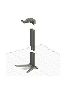 cuffia In piedi stand supporto cuffie titolare 3d print model - Mito3D