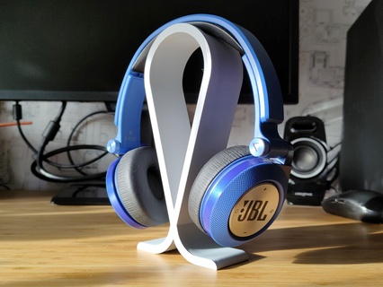 headphone stand holder - simple modern design headset desk organizer gadget 3d print model - Mito3D