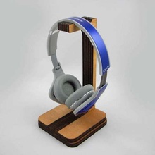 headphone stand laser cut home useful setup organization office holder headphones desk 3d print model - Mito3D