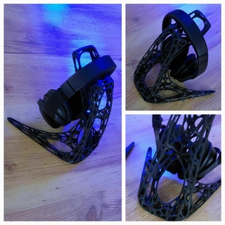 headphone stand organic - model 3 headphonestand art parametric design bionic 3d print model - Mito3D